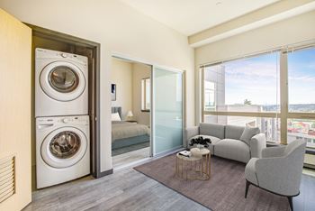 Front-loading washer and dryer